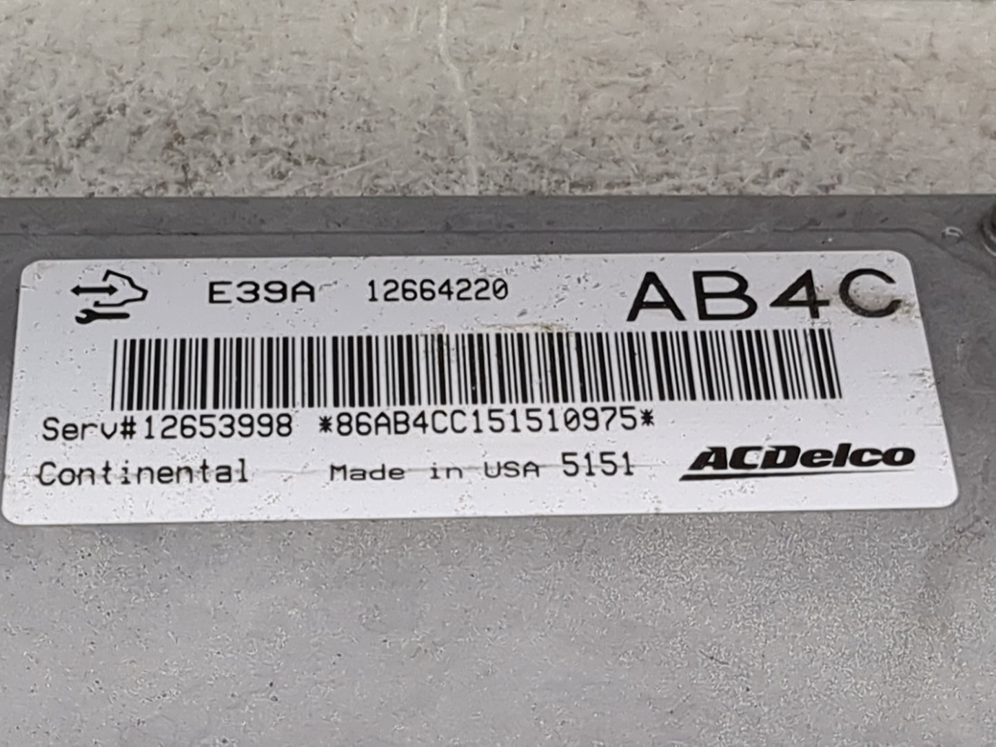 2013-2016 Chevrolet Malibu PCM Engine Control Computer ECU ECM PCU OEM P/N:12664220 12653998 Fits Fits 2013 2014 2015 2016 O