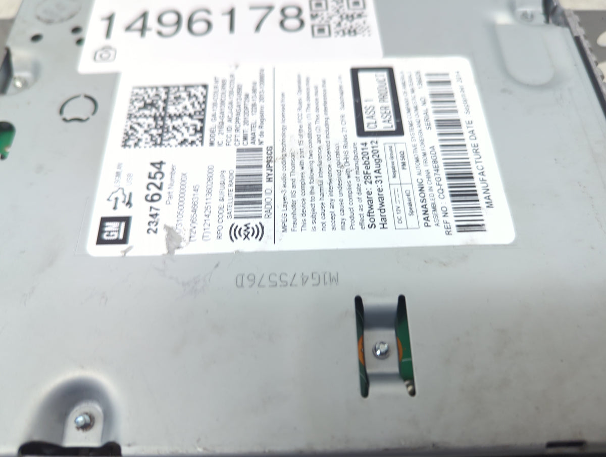 2014-2016 Chevrolet Malibu Radio Control Panel 1496178 - Oemusedautoparts1.com