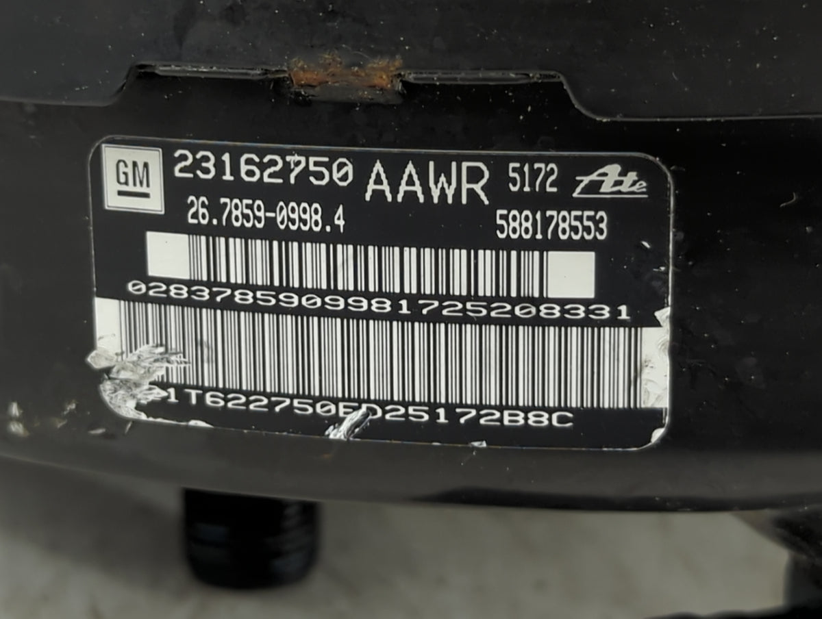 2013-2016 Chevrolet Malibu Power Brake Booster Oem 1500609 - Oemusedautoparts1.com