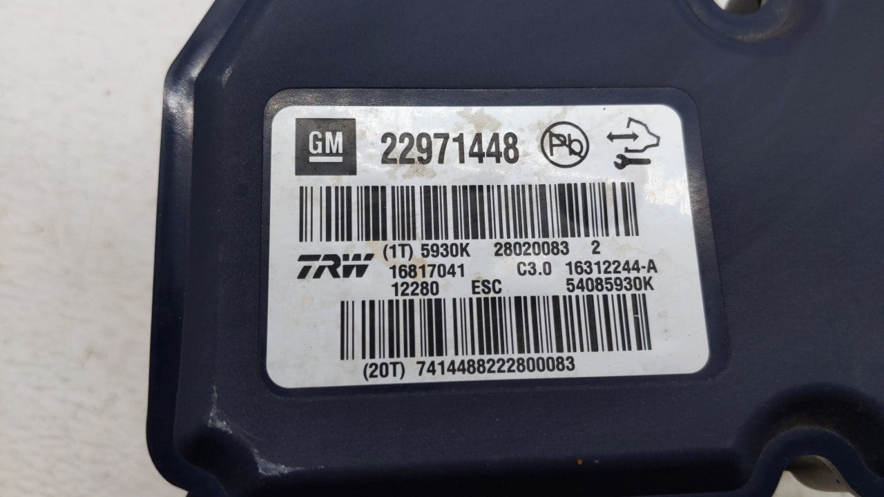 2013-2016 Chevrolet Malibu ABS Pump Control Module Replacement P/N:22815252 22888646, 22863598 Fits Fits 2012 2013 2014 2015