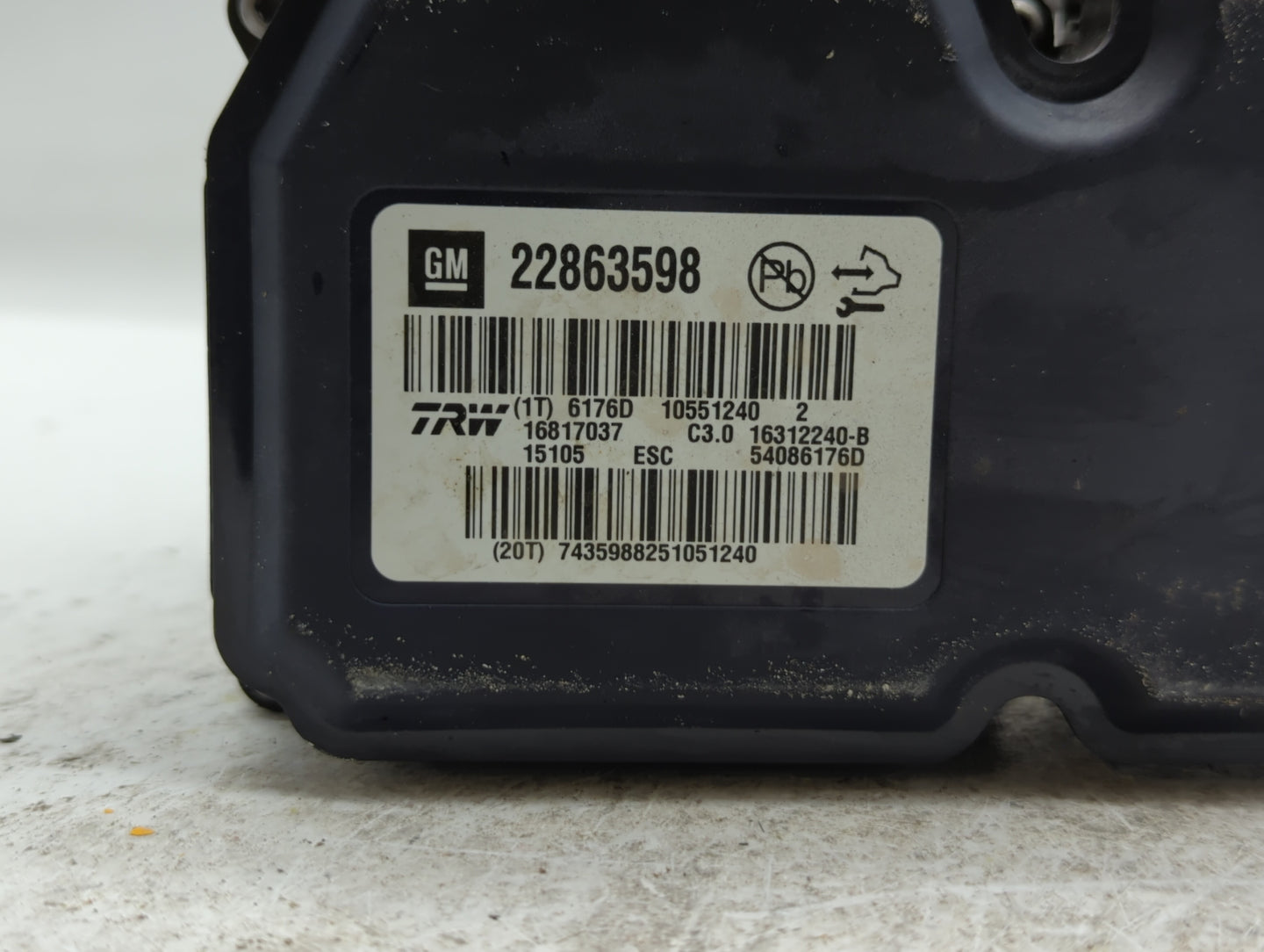 2013-2016 Chevrolet Malibu ABS Pump Control Module Replacement P/N:22973923 22827930, 22888501 Fits Fits 2012 2013 2014 2015