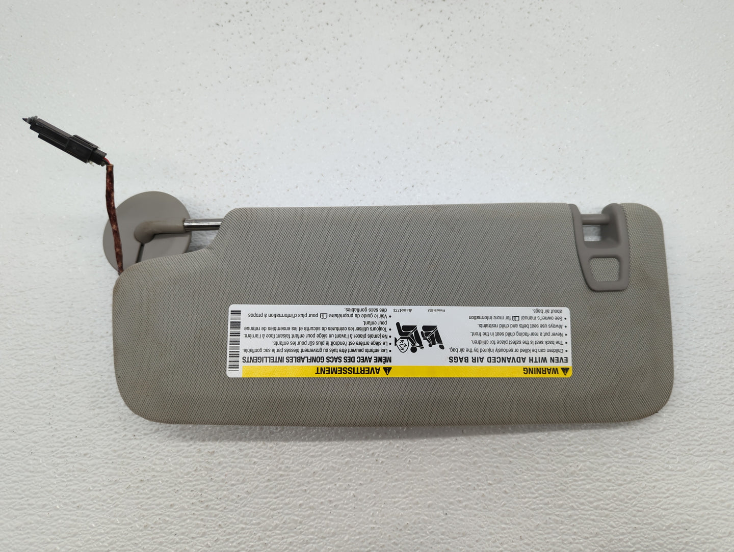 2013-2016 Chevrolet Malibu Sun Visor Shade Replacement Passenger Right Mirror Fits Fits 2013 2014 2015 2016 OEM Used Auto Pa