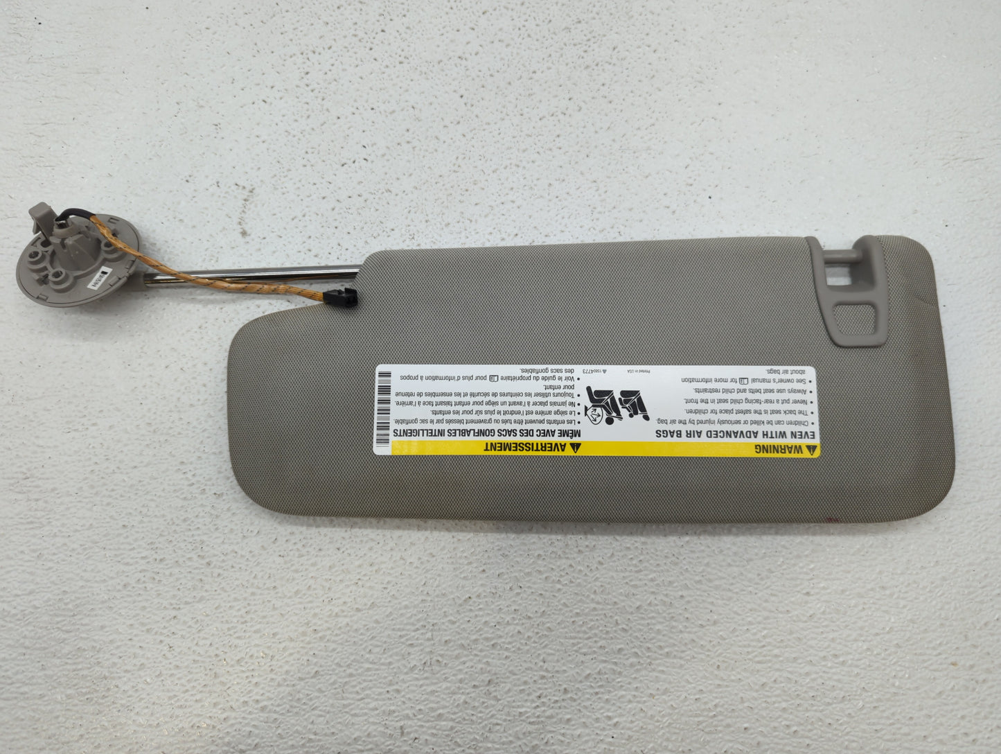 2013-2016 Chevrolet Malibu Sun Visor Shade Replacement Passenger Right Mirror Fits Fits 2013 2014 2015 2016 OEM Used Auto Pa