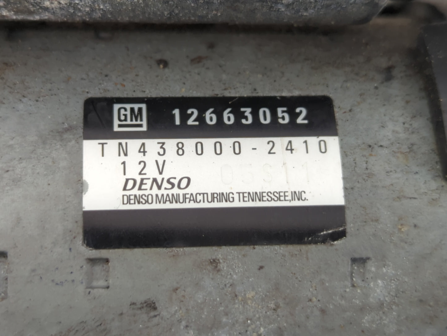 2015-2016 Chevrolet Malibu Car Starter Motor Solenoid OEM P/N:TN438000-2410 12663052 Fits Fits 2015 2016 2017 2018 2019 2020