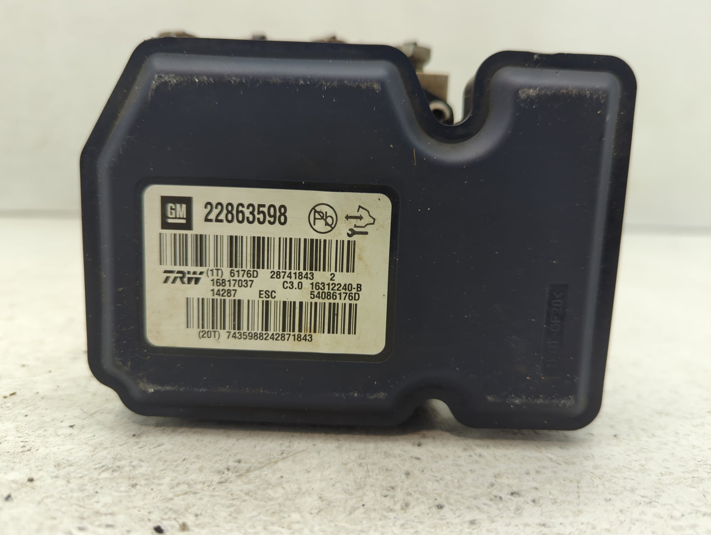 2013-2016 Chevrolet Malibu ABS Pump Control Module Replacement P/N:22863598 Fits Fits 2012 2013 2014 2015 2016 OEM Used Auto