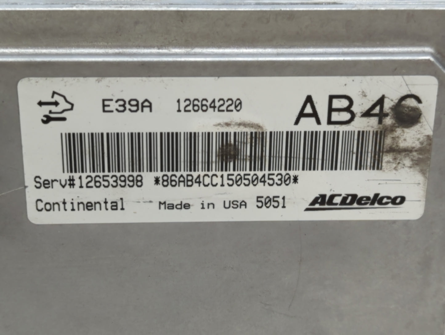 2013-2016 Chevrolet Malibu PCM Engine Control Computer ECU ECM PCU OEM P/N:12664220 Fits Fits 2013 2014 2015 2016 OEM Used A