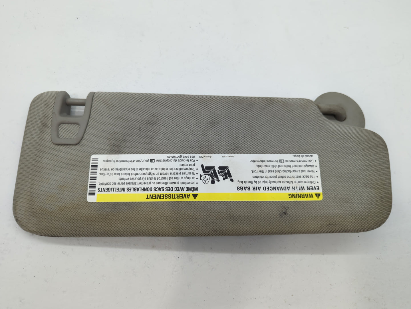 2013-2016 Chevrolet Malibu Sun Visor Shade Replacement Passenger Right Mirror Fits Fits 2013 2014 2015 2016 OEM Used Auto Pa