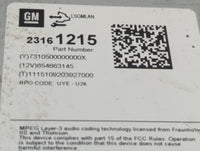 2014-2016 Chevrolet Malibu Radio AM FM Cd Player Receiver Replacement P/N:23161215 Fits Fits 2014 2015 2016 OEM Used Auto Pa