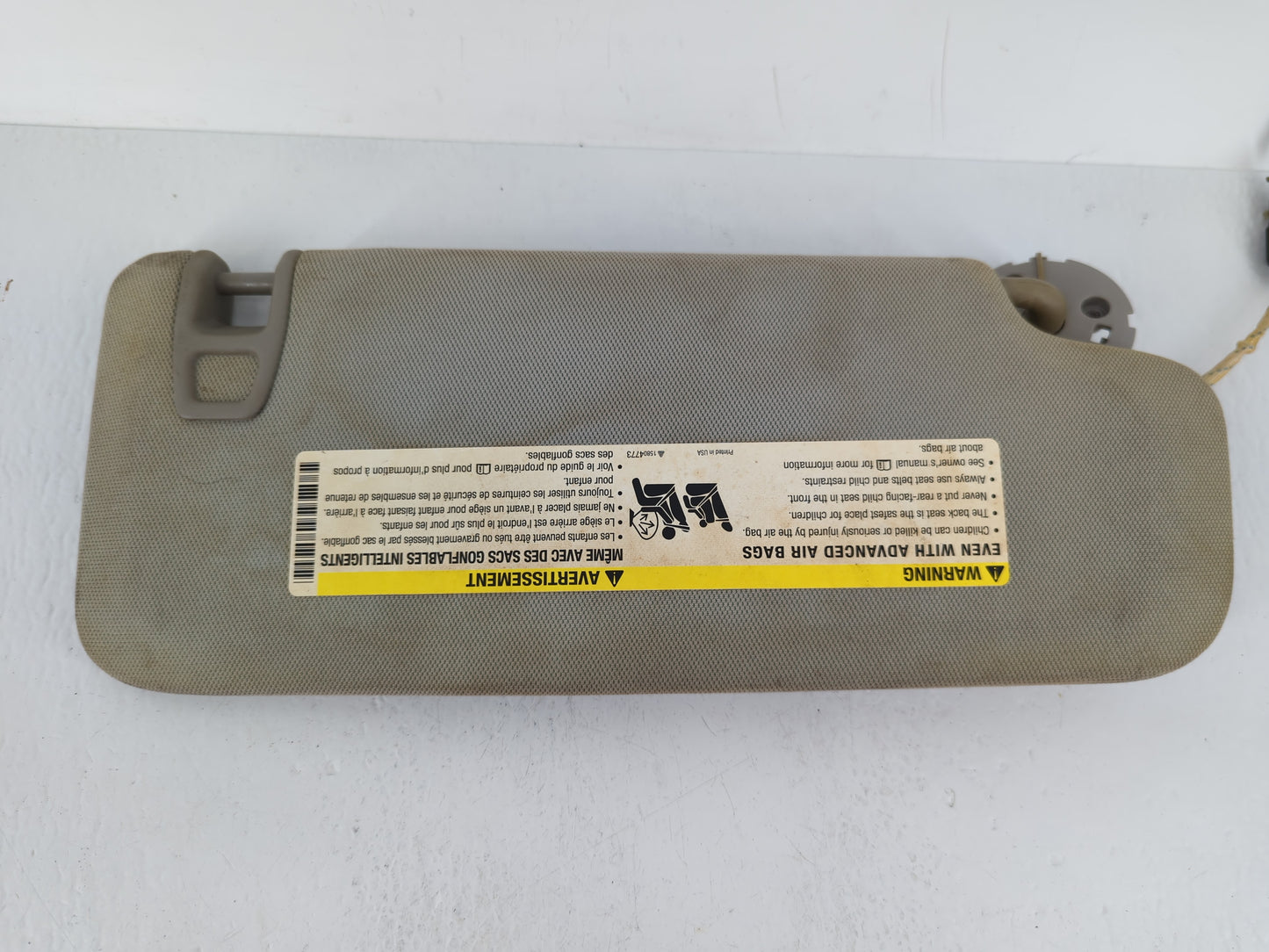 2013-2016 Chevrolet Malibu Sun Visor Shade Replacement Passenger Right Mirror Fits Fits 2013 2014 2015 2016 OEM Used Auto Pa