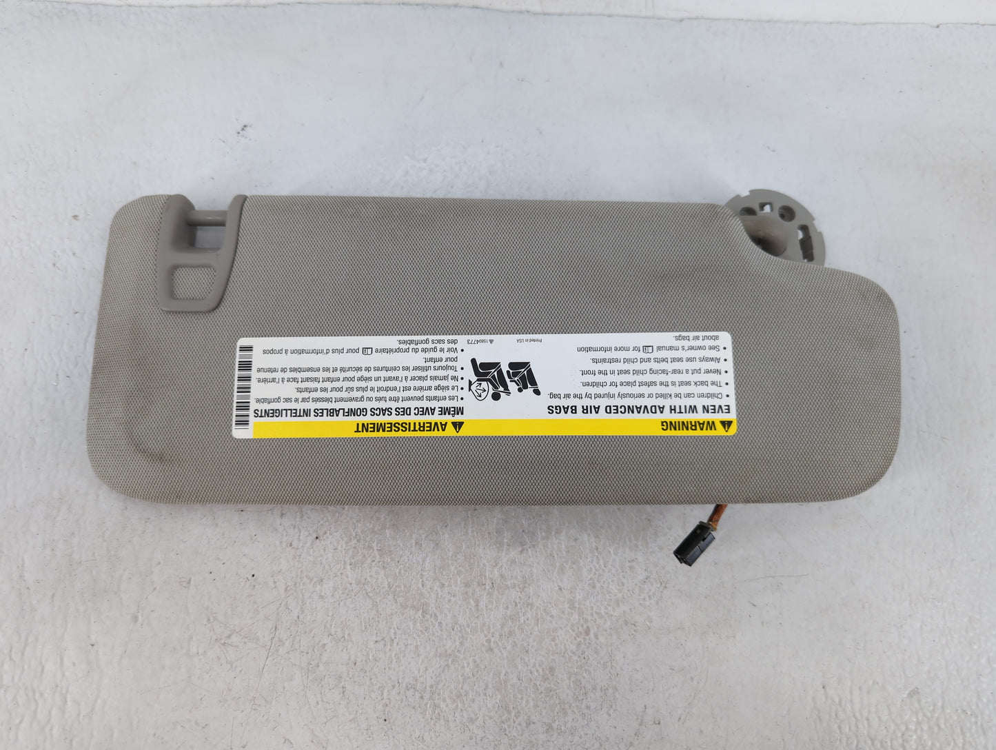 2013-2016 Chevrolet Malibu Sun Visor Shade Replacement Driver Left Mirror Fits Fits 2013 2014 2015 2016 OEM Used Auto Parts 