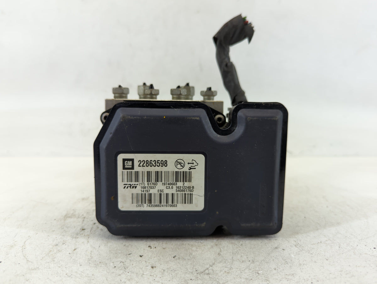 2013-2016 Chevrolet Malibu Anti-Lock Brake ABS Pump Module Actuator OEM P/N:22863598 Fits Fits 2012 2013 2014 2015 2016 OEM 