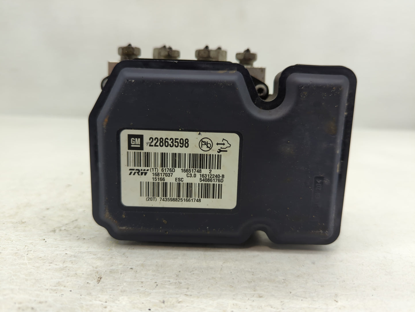 2013-2016 Chevrolet Malibu ABS Pump Control Module Replacement P/N:22863598 Fits Fits 2012 2013 2014 2015 2016 OEM Used Auto