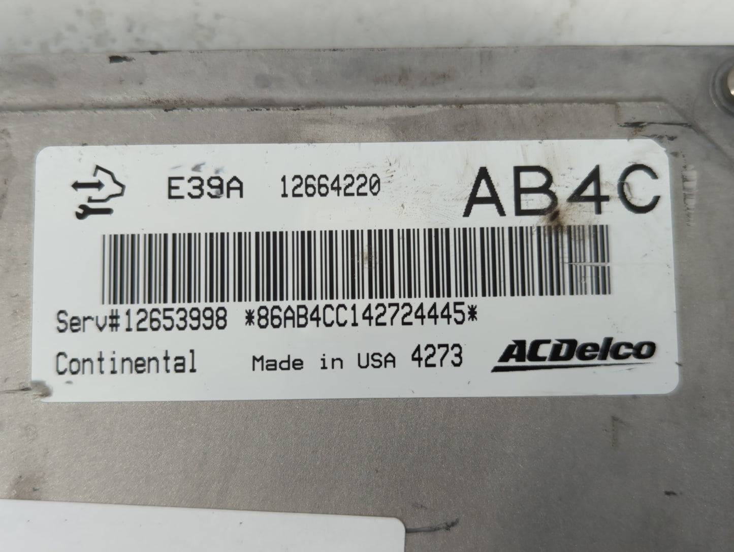 2013-2016 Chevrolet Malibu PCM Engine Control Computer ECU ECM PCU OEM P/N:12664220 Fits Fits 2013 2014 2015 2016 OEM Used A