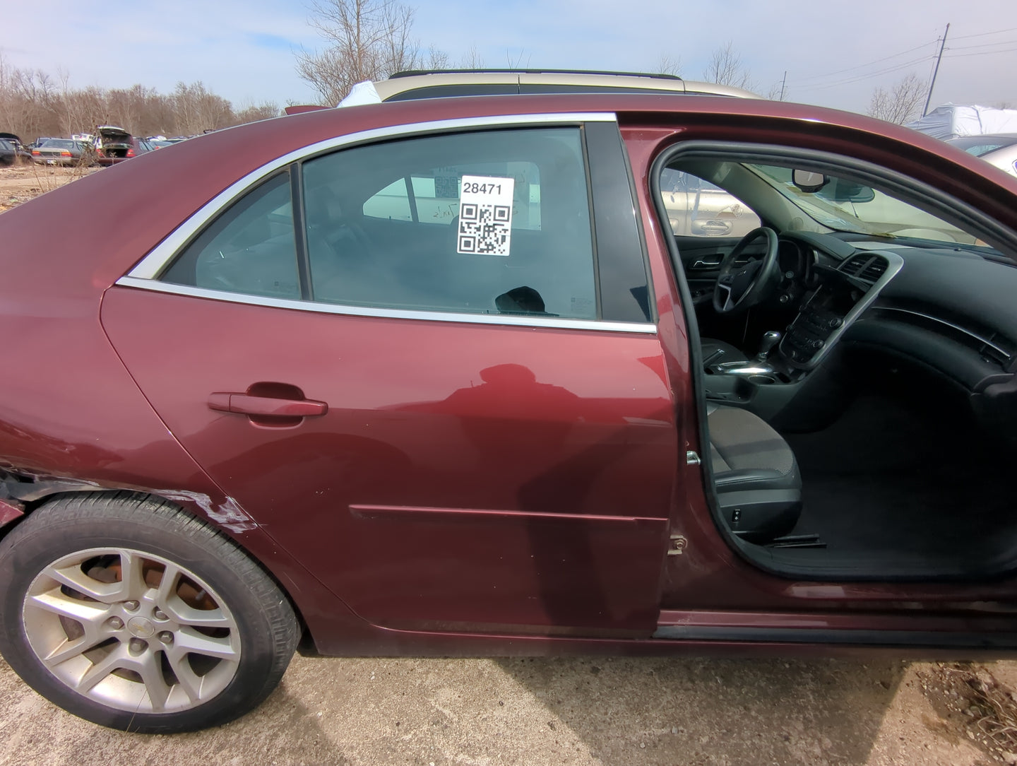 2013-2016 Chevrolet Malibu Passenger Rear Door Window Oem - Oemusedautoparts1.com