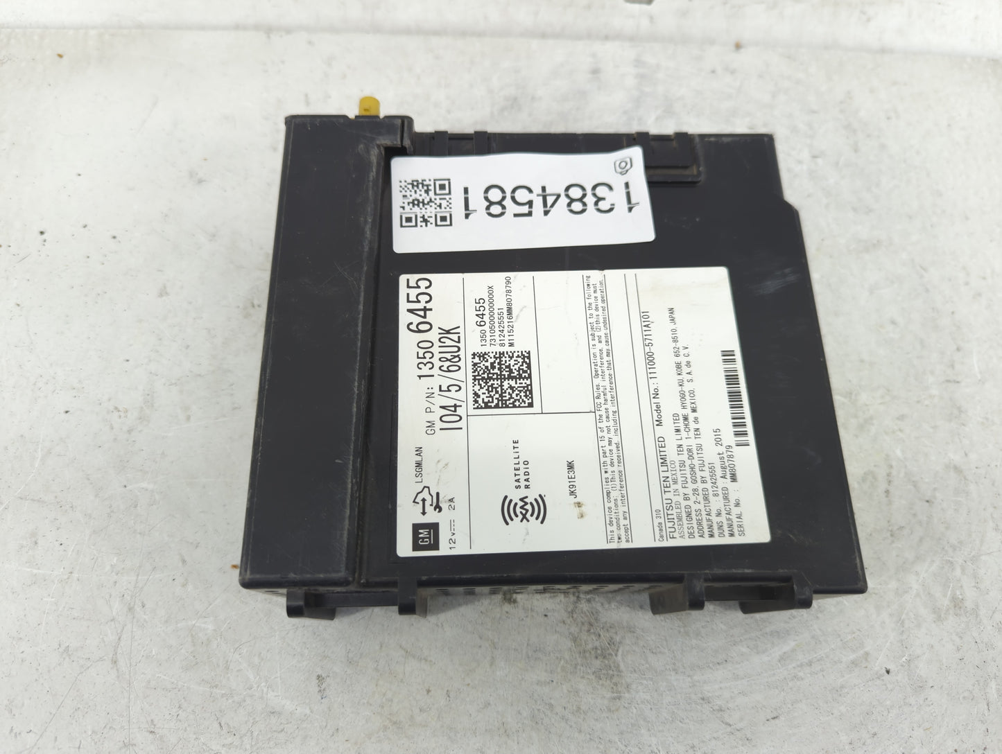 2015 Chevrolet Silverado 1500 Radio AM FM Cd Player Receiver Replacement P/N:812425551 13506455 Fits Fits 2016 OEM Used Auto