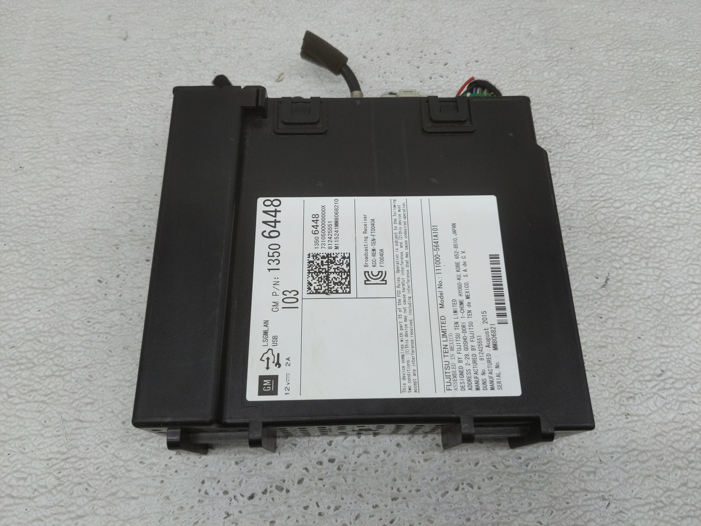 2015 Chevrolet Silverado 1500 Radio AM FM Cd Player Receiver Replacement P/N:13506448 Fits OEM Used Auto Parts - Oemusedauto