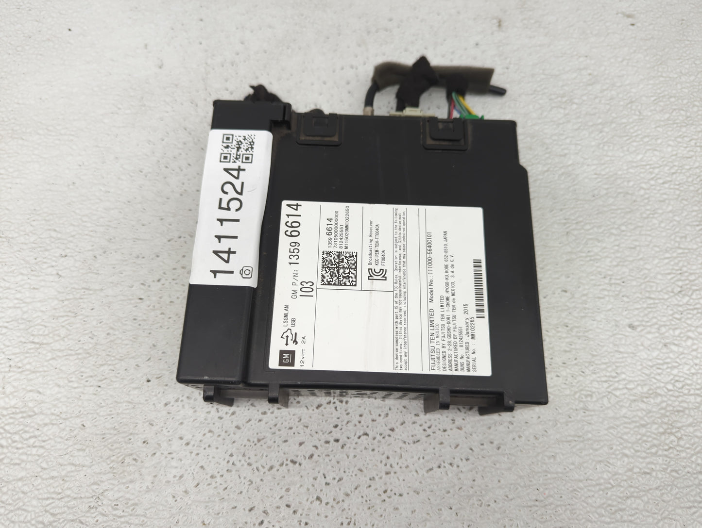 2015 Chevrolet Silverado 1500 Radio AM FM Cd Player Receiver Replacement P/N:13596614 111000-5640C101 Fits Fits 2016 OEM Use