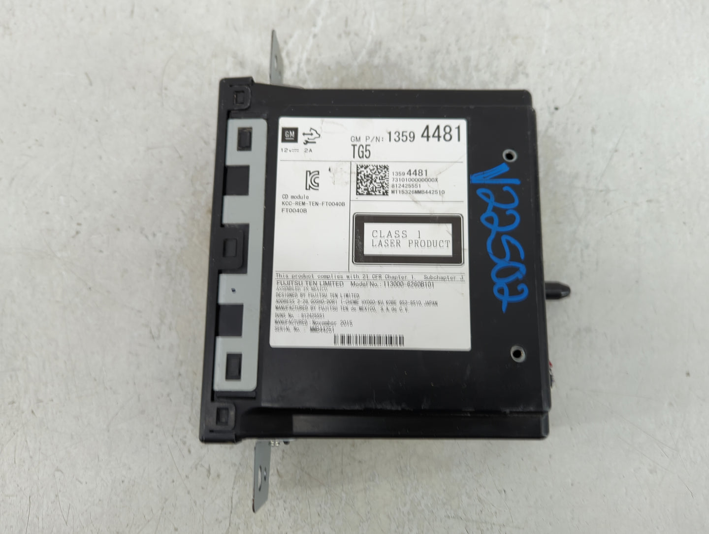 2015-2019 Chevrolet Silverado 1500 Radio AM FM Cd Player Receiver Replacement P/N:13594481 Fits Fits 2015 2016 2017 2018 201