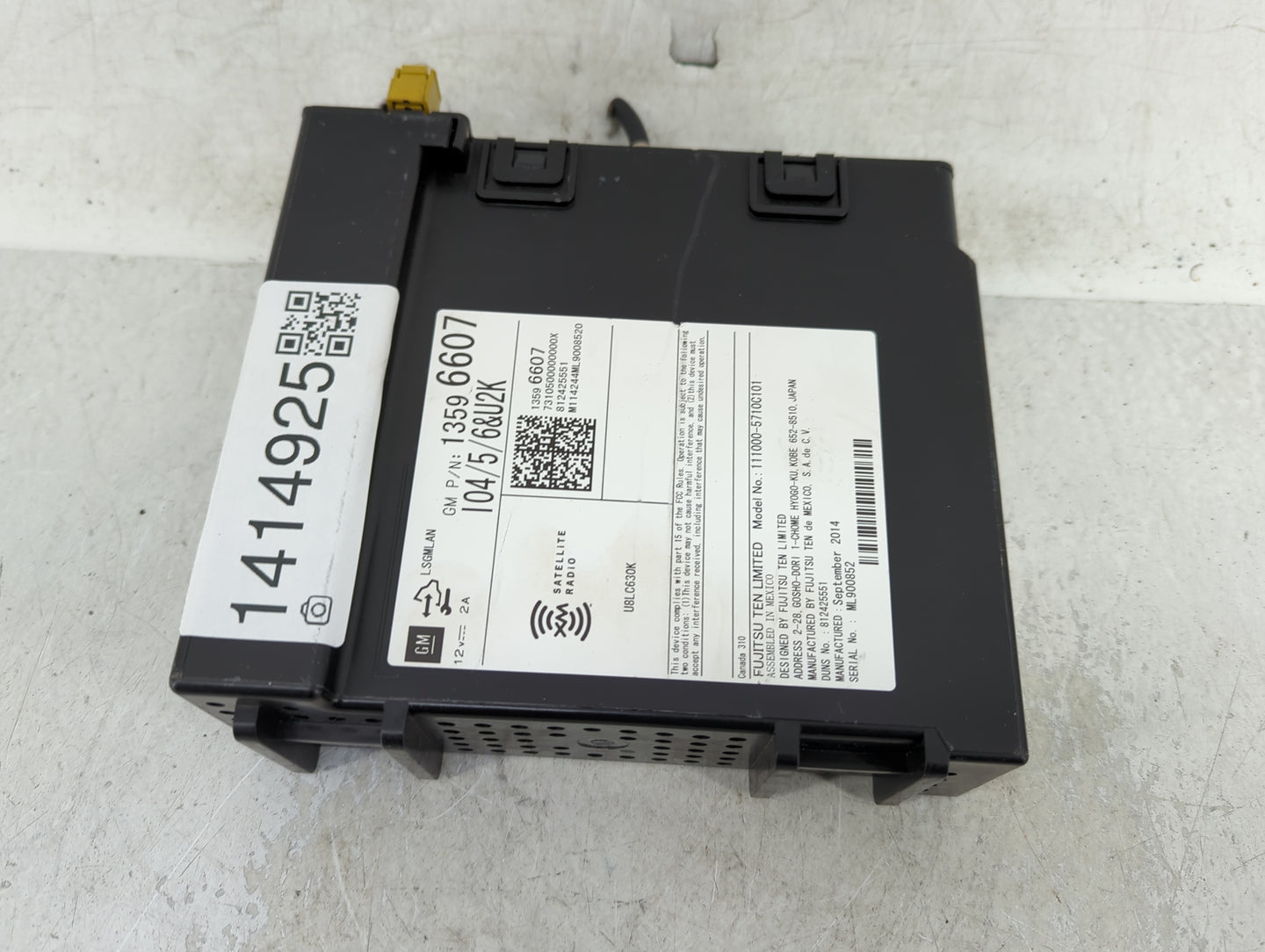 2015 Chevrolet Silverado 1500 Radio AM FM Cd Player Receiver Replacement P/N:13596607 Fits OEM Used Auto Parts - Oemusedauto
