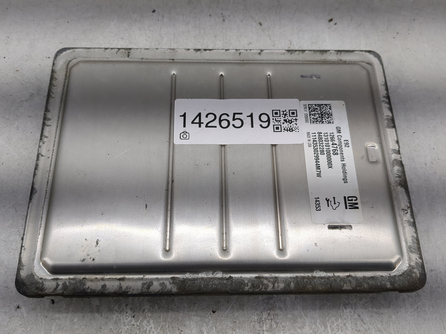 2014-2016 Chevrolet Silverado 1500 PCM Engine Control Computer ECU ECM PCU OEM P/N:12664768 13101010000000X Fits OEM Used Au