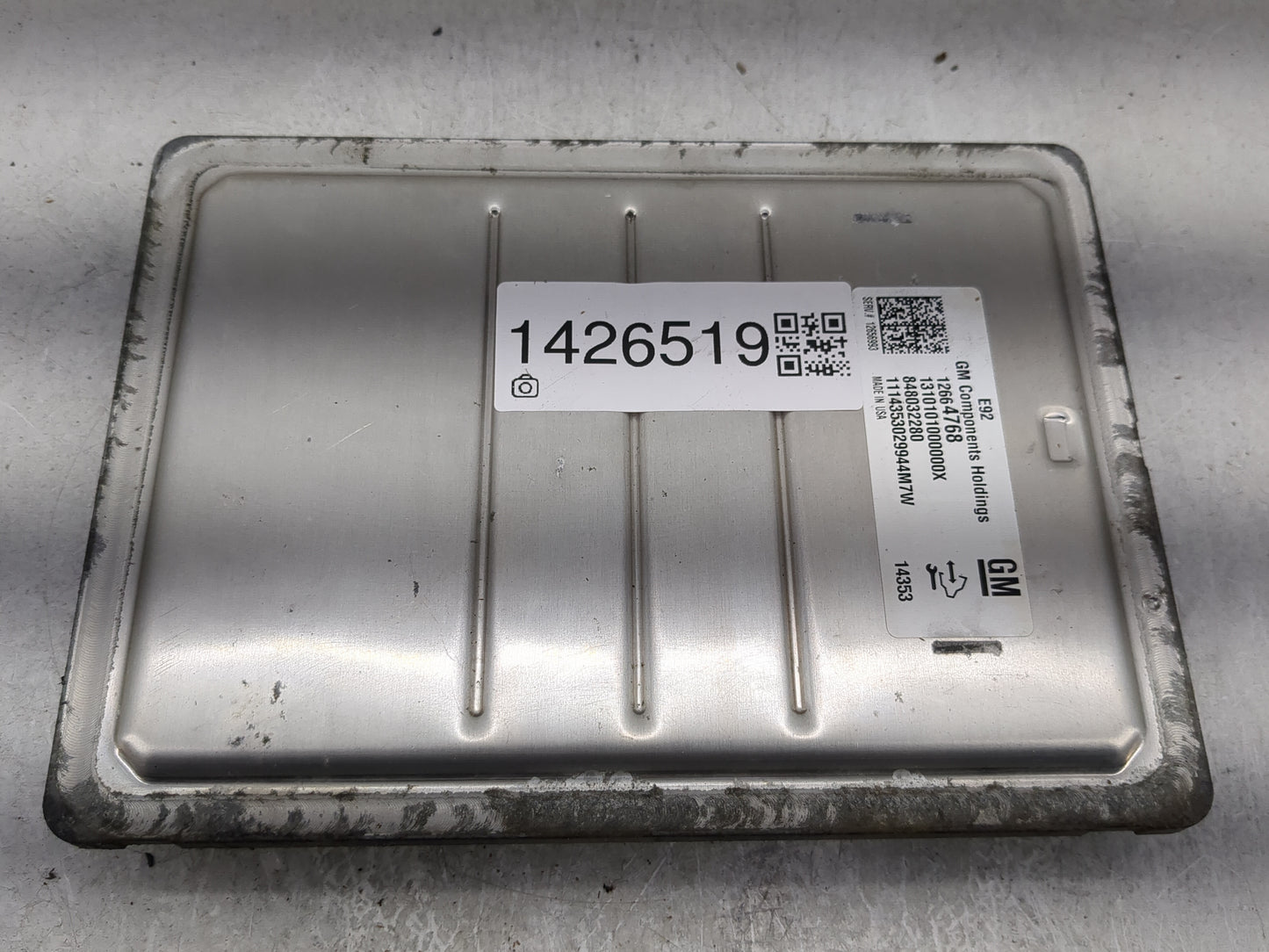 2014-2016 Chevrolet Silverado 1500 PCM Engine Control Computer ECU ECM PCU OEM P/N:12664768 13101010000000X Fits OEM Used Au
