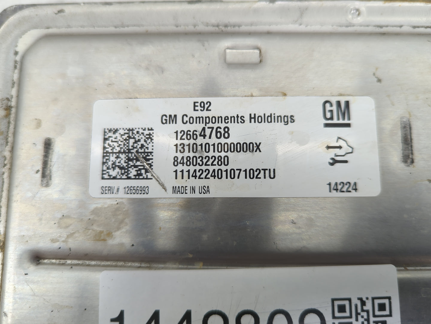 2014-2016 Chevrolet Silverado 1500 PCM Engine Control Computer ECU ECM PCU OEM P/N:12664768 12656993 Fits Fits 2014 2015 201