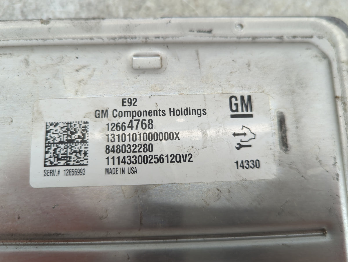 2014-2016 Chevrolet Silverado 1500 PCM Engine Control Computer ECU ECM PCU OEM P/N:12664768 12656993 Fits 2014 2015 2016 OEM