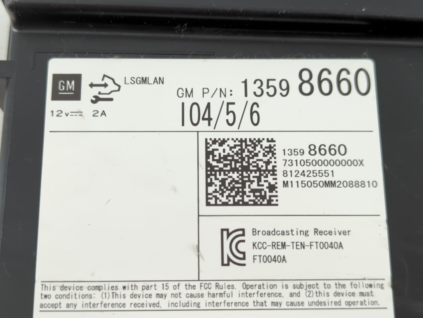 2015 Chevrolet Silverado 1500 Radio AM FM Cd Player Receiver Replacement P/N:13598660 Fits OEM Used Auto Parts - Oemusedauto
