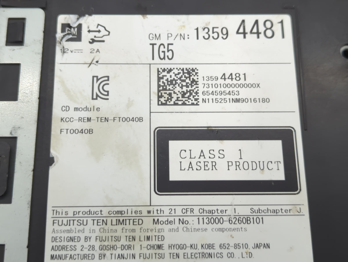 2015-2019 Chevrolet Silverado 1500 Am Fm Cd Player Radio Receiver 763693 - Oemusedautoparts1.com