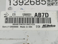 2015 Chevrolet Silverado 2500 PCM Engine Control Computer ECU ECM PCU OEM P/N:12669331 Fits Fits 2011 2012 2013 2014 2016 OE