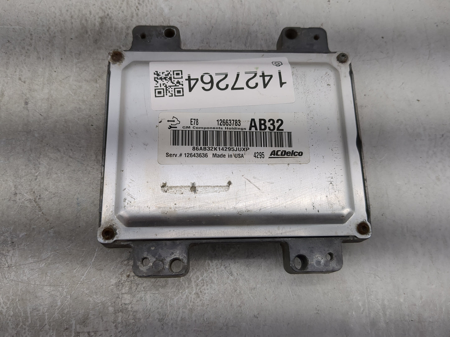 2015 Chevrolet Silverado 2500 PCM Engine Control Computer ECU ECM PCU OEM P/N:12663783 12643636 Fits Fits 2011 2012 2013 201