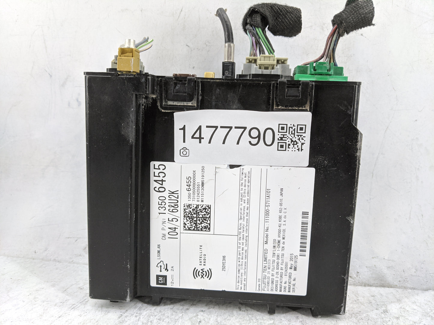 2015 Chevrolet Silverado 2500 Radio AM FM Cd Player Receiver Replacement P/N:13506455 111000-5771A101 Fits Fits 2016 OEM Use