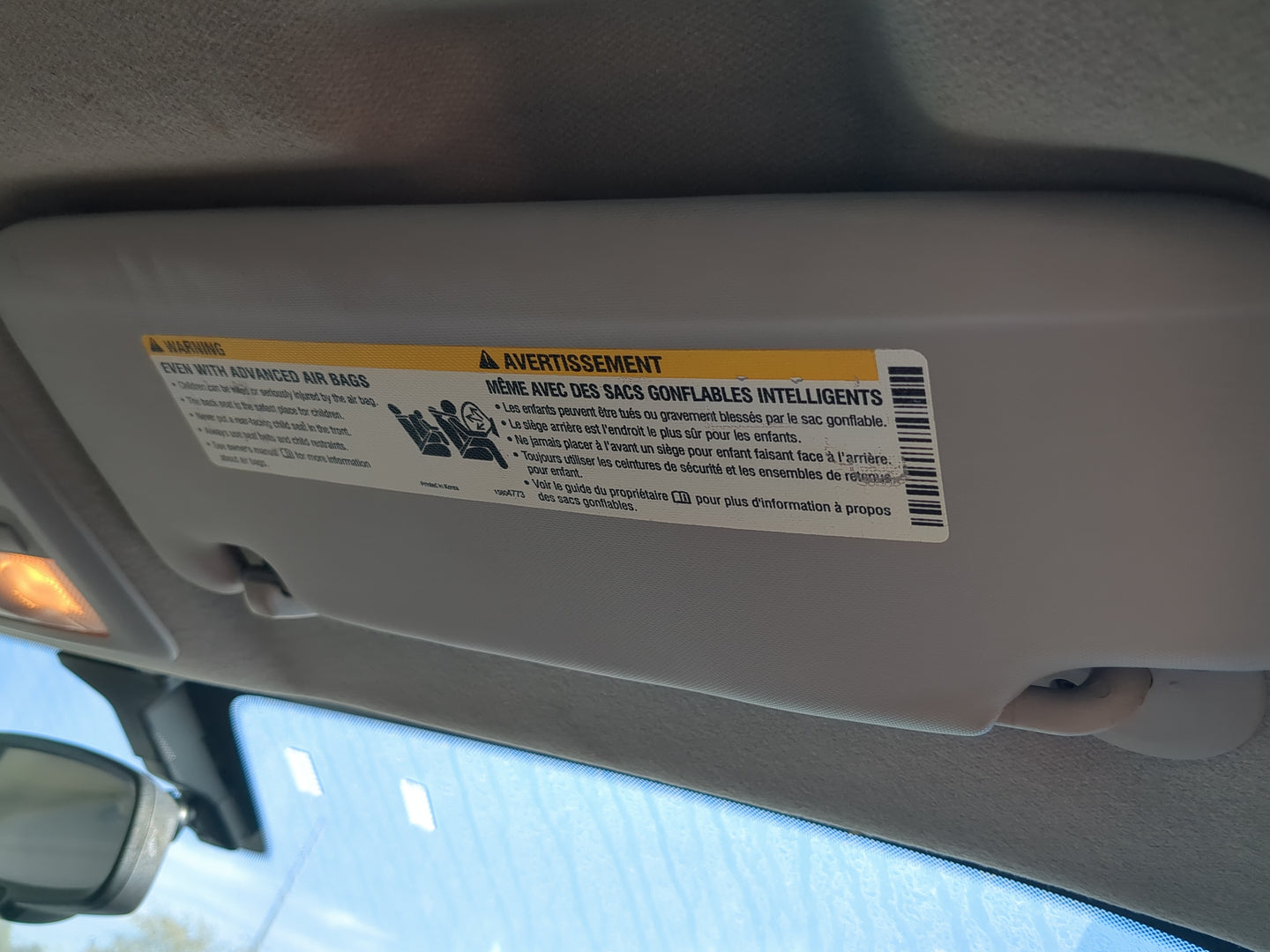 2012-2019 Chevrolet Sonic Sun Visor Shade Replacement Passenger Right Mirror Fits Fits 2012 2013 2014 2015 2016 2017 2018 20