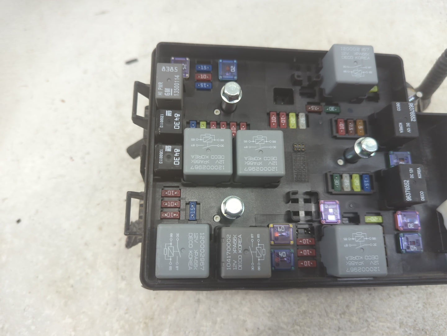 2012-2016 Chevrolet Sonic Fusebox Fuse Box Panel Relay Module P/N:95383539 Fits Fits 2012 2013 2014 2015 2016 OEM Used Auto 