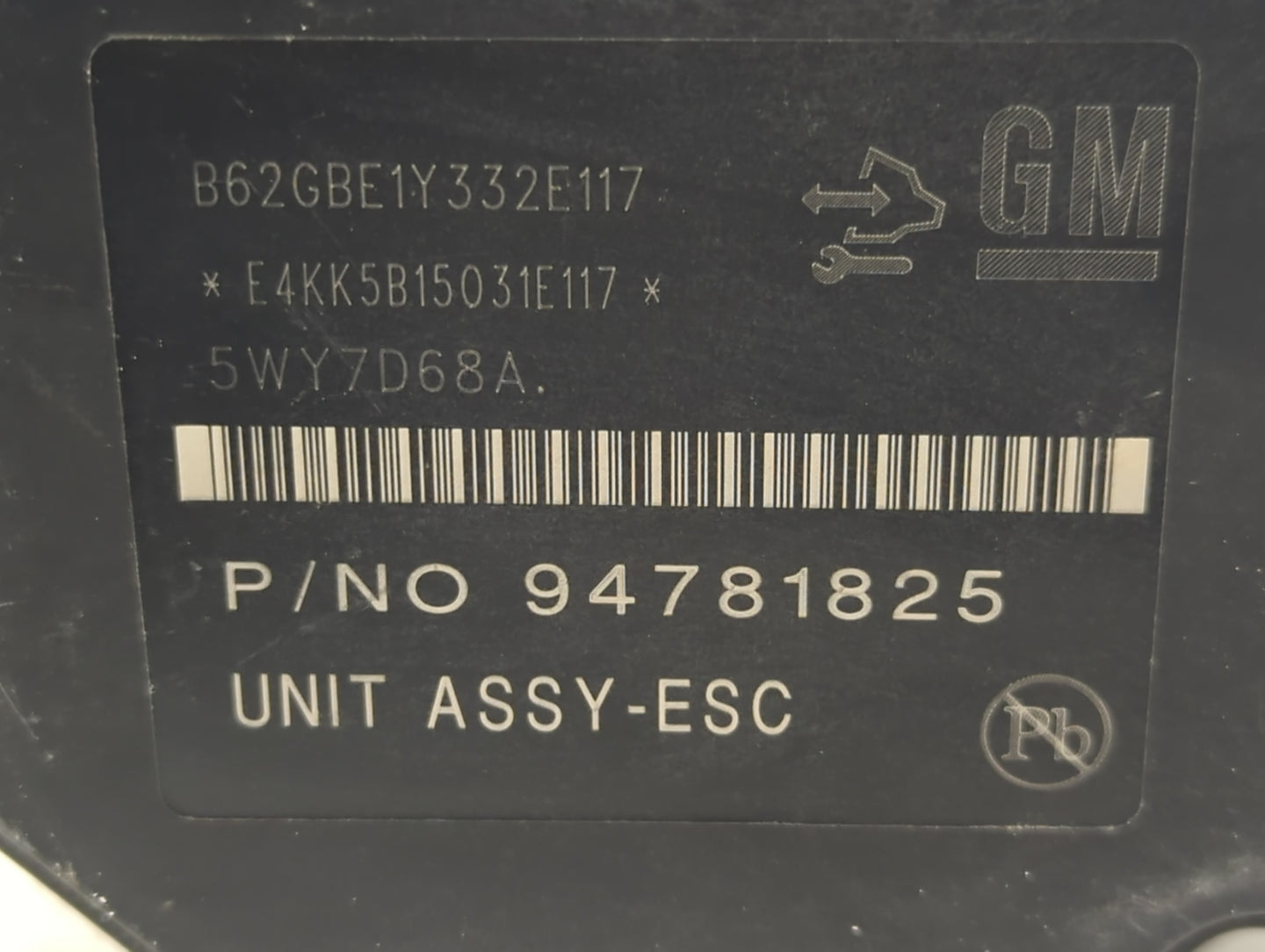 2015-2016 Chevrolet Sonic ABS Pump Control Module Replacement P/N:94781825 Fits Fits 2015 2016 OEM Used Auto Parts - Oemused