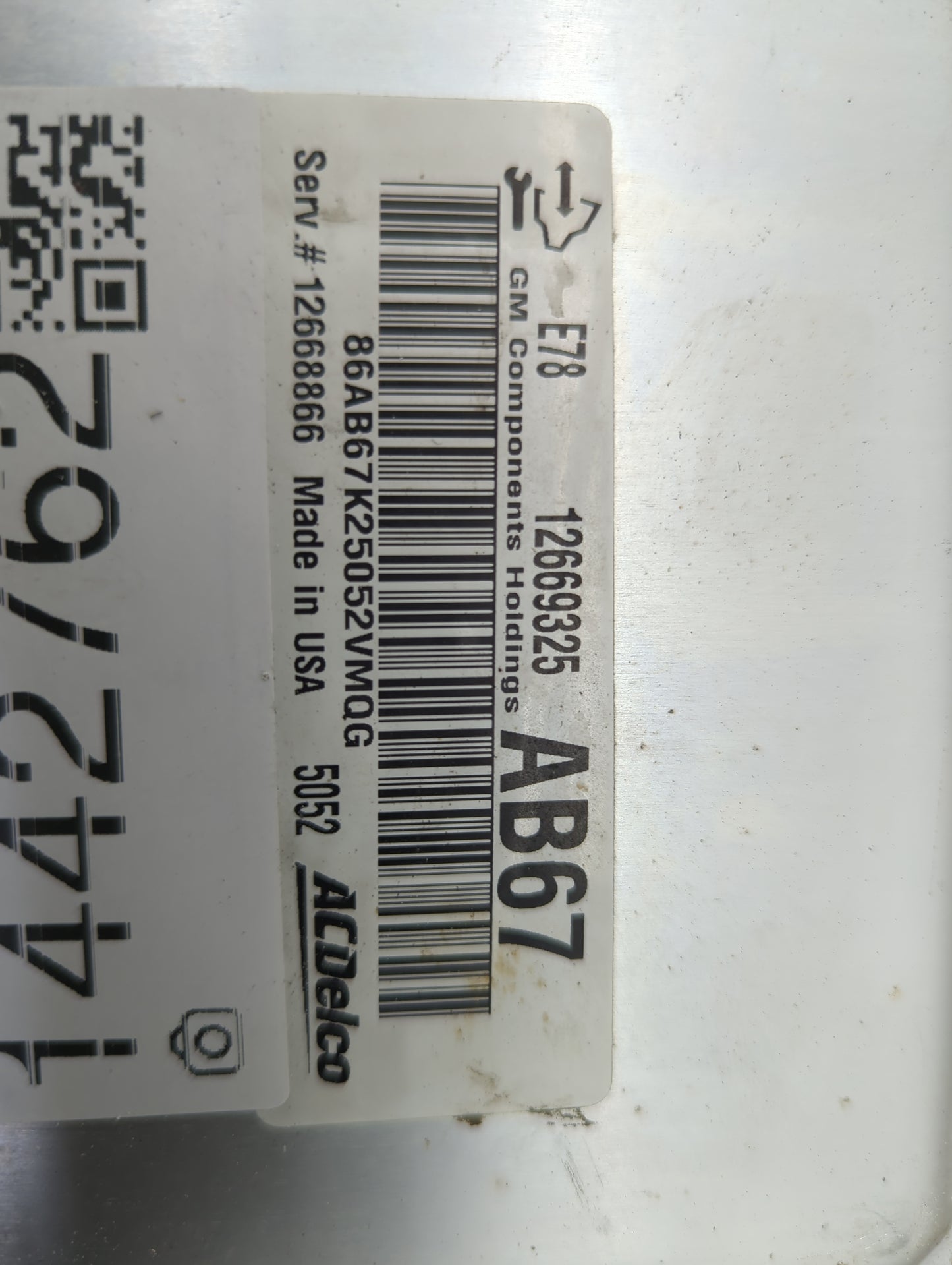 2012-2016 Chevrolet Sonic PCM Engine Control Computer ECU ECM PCU OEM P/N:12669325 12668866 Fits OEM Used Auto Parts - Oemus