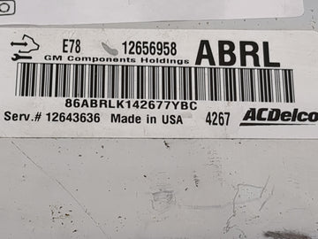 2012-2016 Chevrolet Sonic PCM Engine Control Computer ECU ECM PCU OEM P/N:12656958 Fits Fits 2011 2012 2013 2014 2015 2016 OEM Used Auto Parts