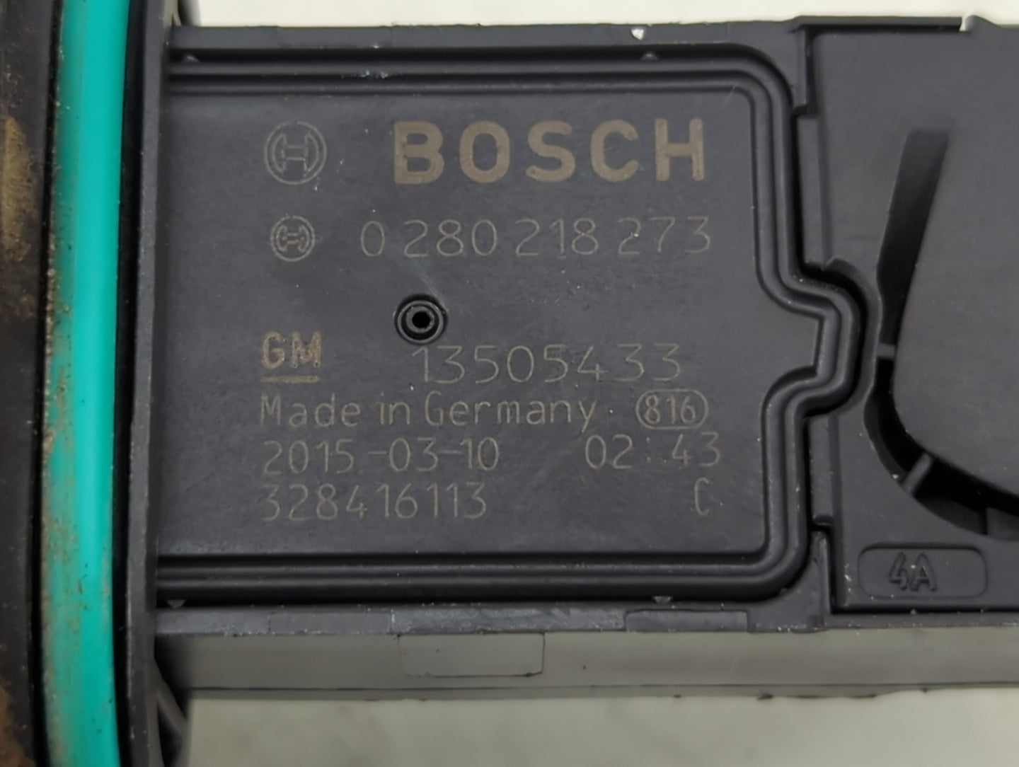 2012-2019 Chevrolet Sonic Mass Air Flow Meter Maf 1489863 - Oemusedautoparts1.com