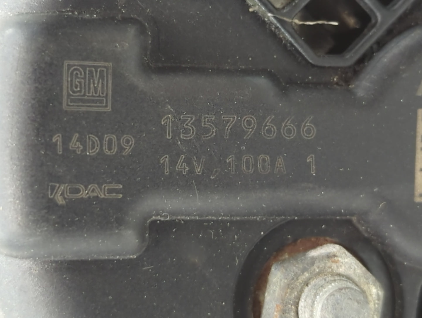 2012-2018 Chevrolet Sonic Alternator Replacement Generator Charging Assembly Engine OEM P/N:13579666 Fits OEM Used Auto Part