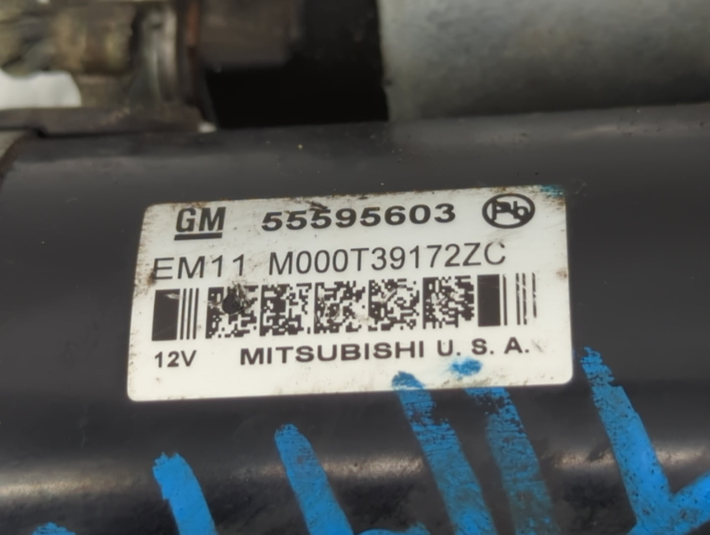 2012-2019 Chevrolet Sonic Car Starter Motor Solenoid OEM P/N:M000T39172ZC 55595603 Fits OEM Used Auto Parts - Oemusedautopar