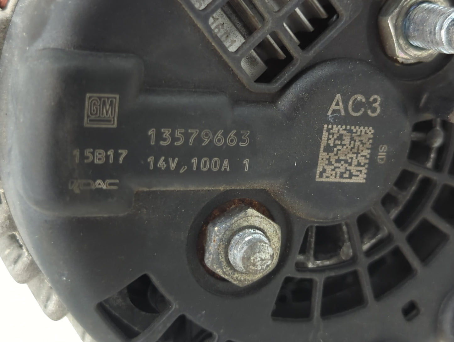 2012-2019 Chevrolet Sonic Alternator Replacement Generator Charging Assembly Engine OEM P/N:13579663 Fits OEM Used Auto Part