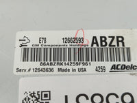 2012-2016 Chevrolet Sonic PCM Engine Control Computer ECU ECM PCU OEM P/N:12662593 Fits Fits 2011 2012 2013 2014 2015 2016 O