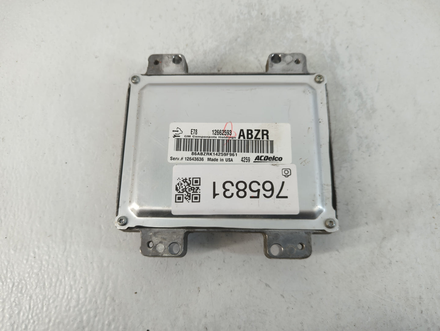 2012-2016 Chevrolet Sonic PCM Engine Control Computer ECU ECM PCU OEM P/N:12662593 Fits Fits 2011 2012 2013 2014 2015 2016 O