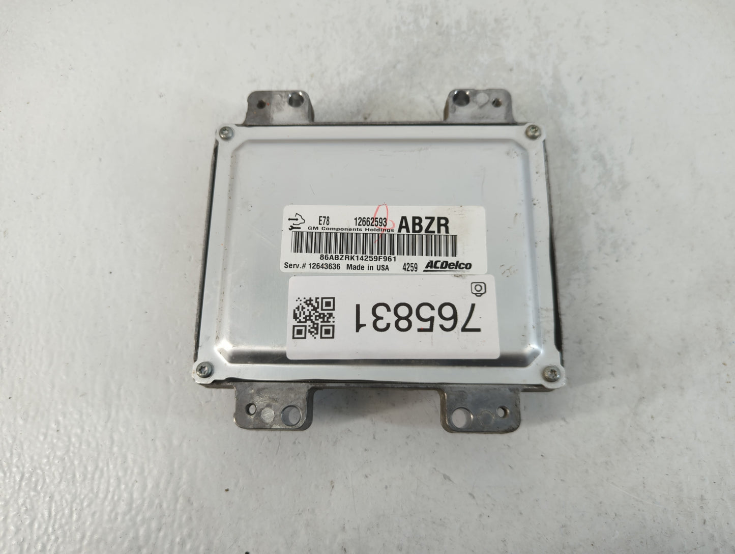 2012-2016 Chevrolet Sonic PCM Engine Control Computer ECU ECM PCU OEM P/N:12662593 Fits Fits 2011 2012 2013 2014 2015 2016 O