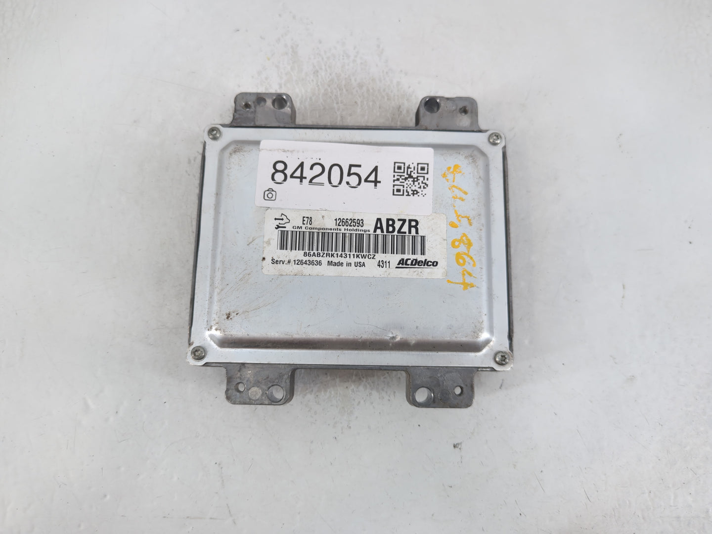 2012-2016 Chevrolet Sonic PCM Engine Control Computer ECU ECM PCU OEM P/N:12662593 Fits Fits 2011 2012 2013 2014 2015 2016 O