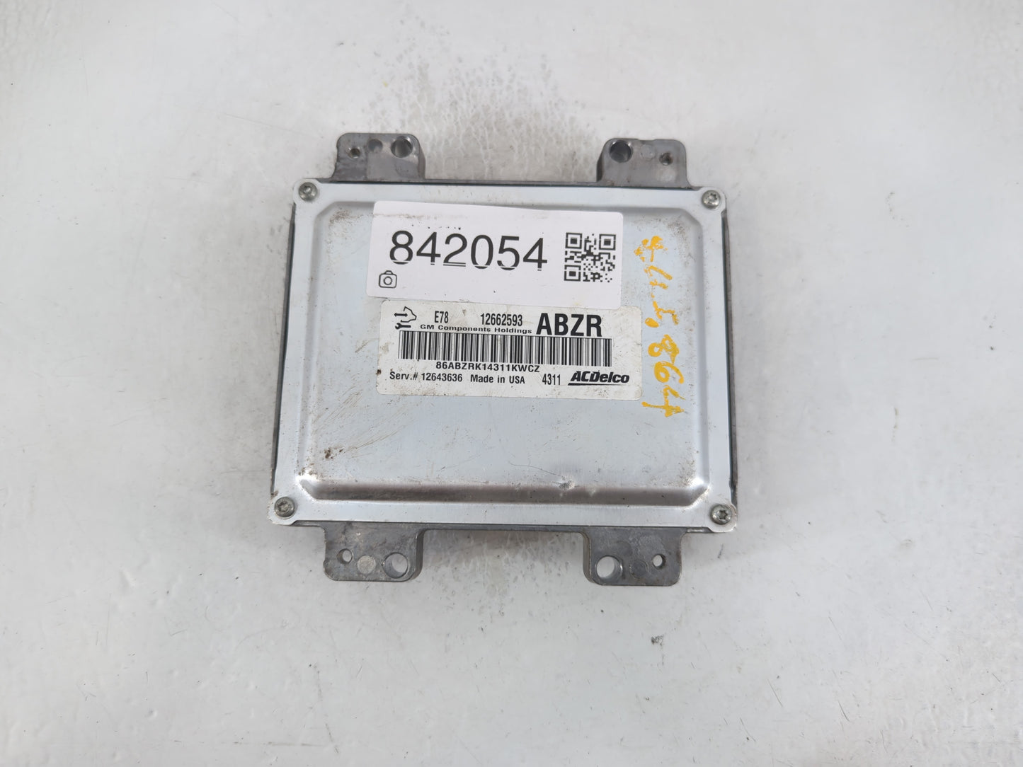 2012-2016 Chevrolet Sonic PCM Engine Control Computer ECU ECM PCU OEM P/N:12662593 Fits Fits 2011 2012 2013 2014 2015 2016 O