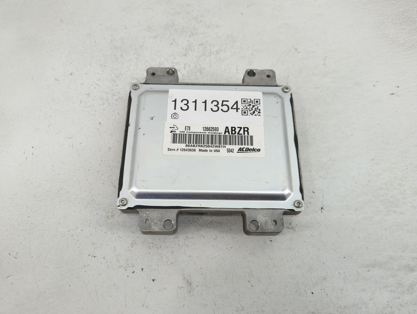 2014-2015 Chevrolet Spark PCM Engine Control Computer ECU ECM PCU OEM P/N:12662593 Fits Fits 2011 2012 2013 2014 2015 2016 O