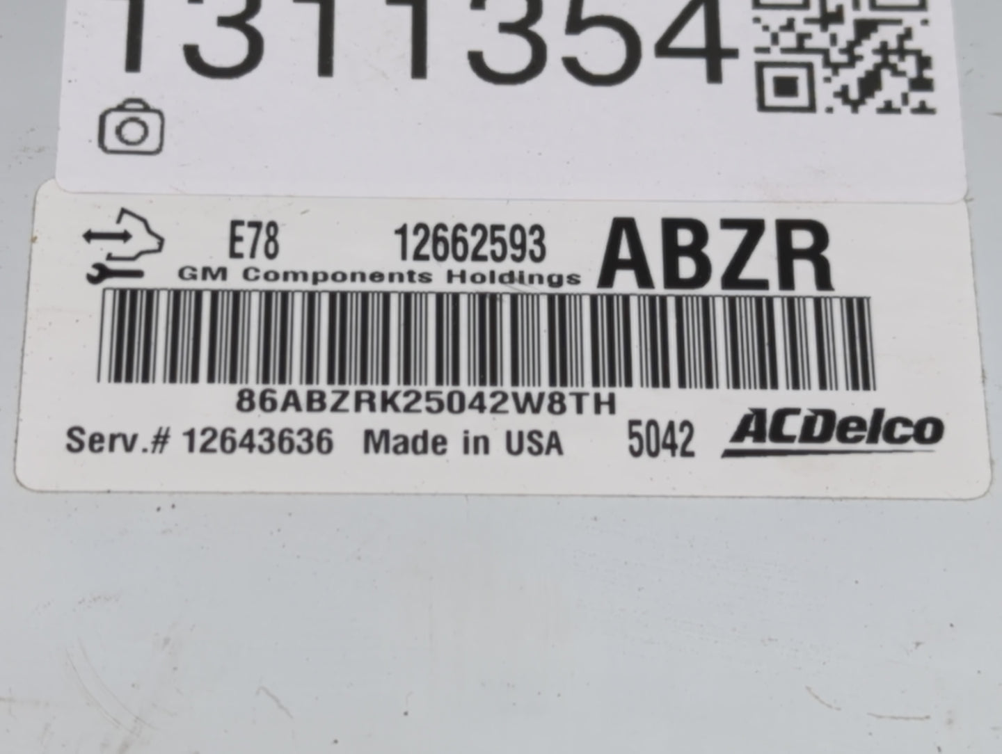 2014-2015 Chevrolet Spark PCM Engine Control Computer ECU ECM PCU OEM P/N:12662593 Fits Fits 2011 2012 2013 2014 2015 2016 O