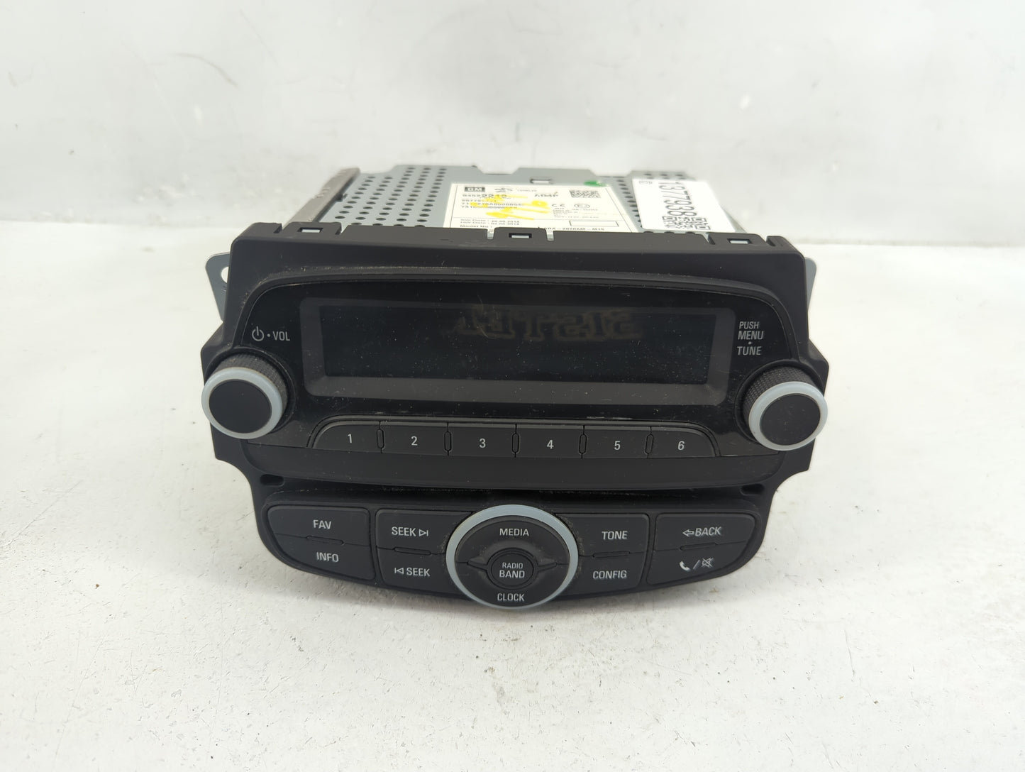 2014-2015 Chevrolet Spark Radio AM FM Cd Player Receiver Replacement P/N:94522210 Fits Fits 2014 2015 OEM Used Auto Parts - 