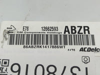 2015 Chevrolet Spark PCM Engine Control Computer ECU ECM PCU OEM P/N:12662593 Fits Fits 2011 2012 2013 OEM Used Auto Parts -